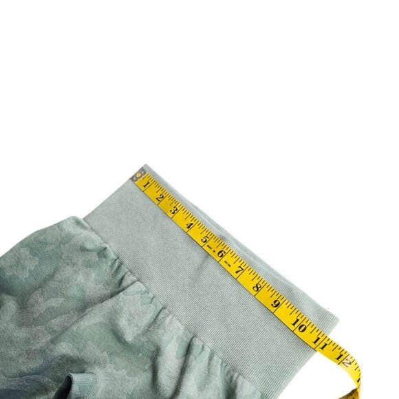 NVGTN Womens Camo Athletic Leggings, Ribbed Waistband, Green, Size XS - Picture 5 of 9